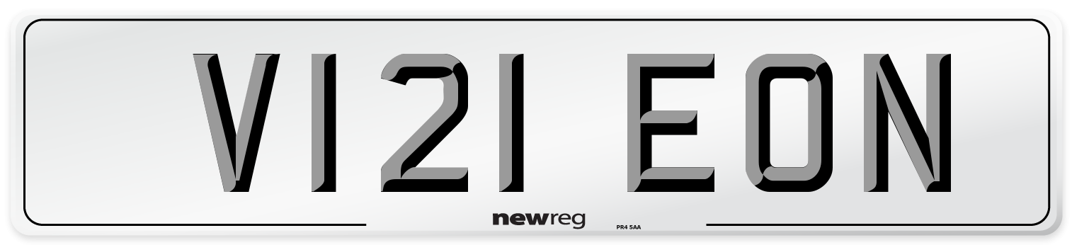 V121 EON Number Plate from New Reg